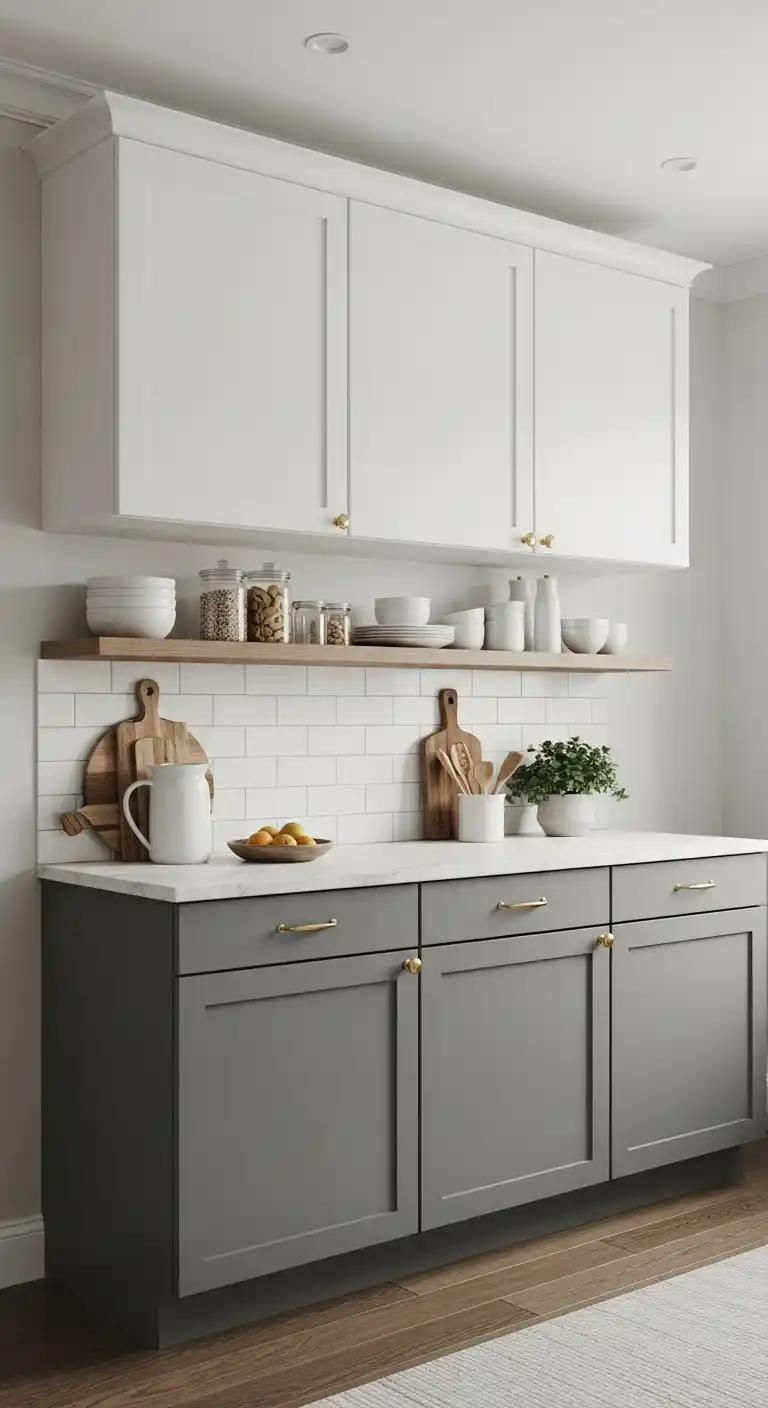 22. Floating Cabinets With Base Storage