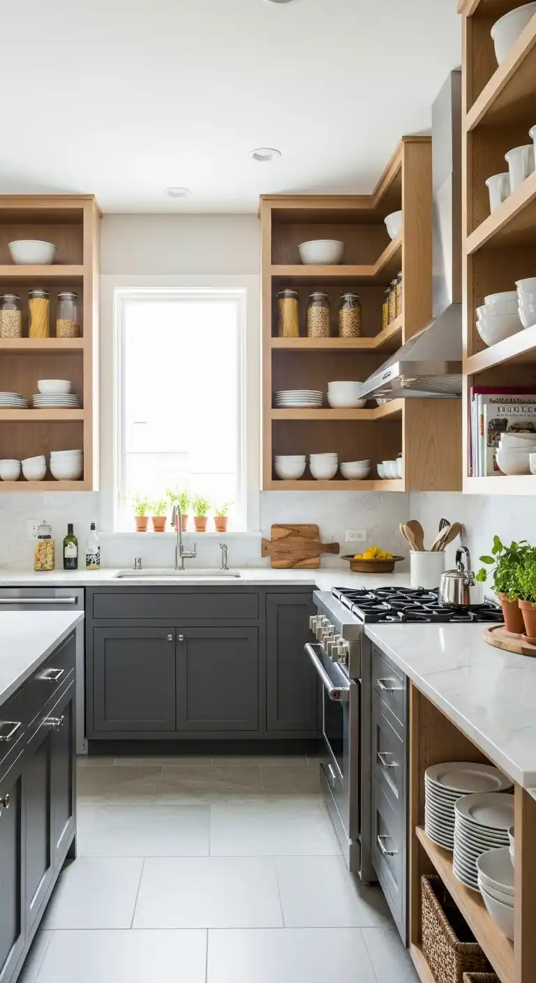 24. Open Shelving Walls