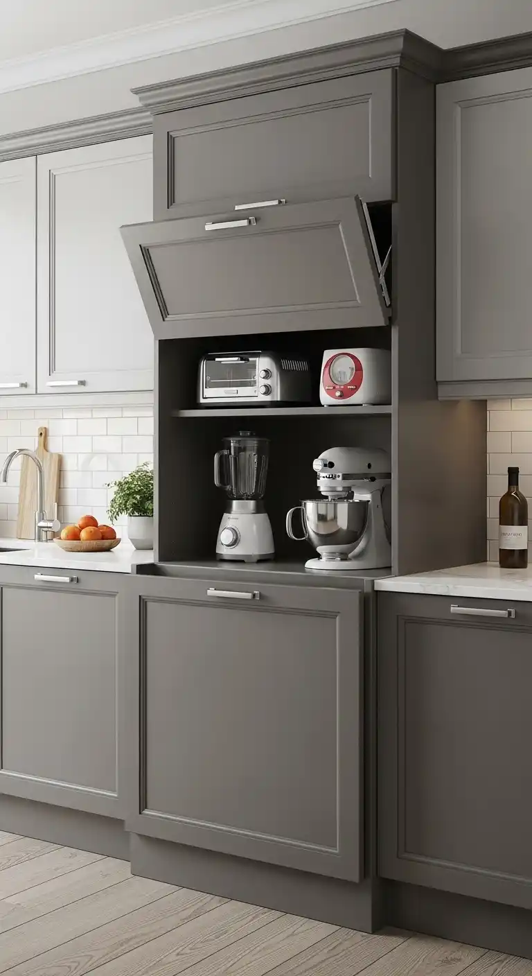 26. Appliance Garage Cabinets