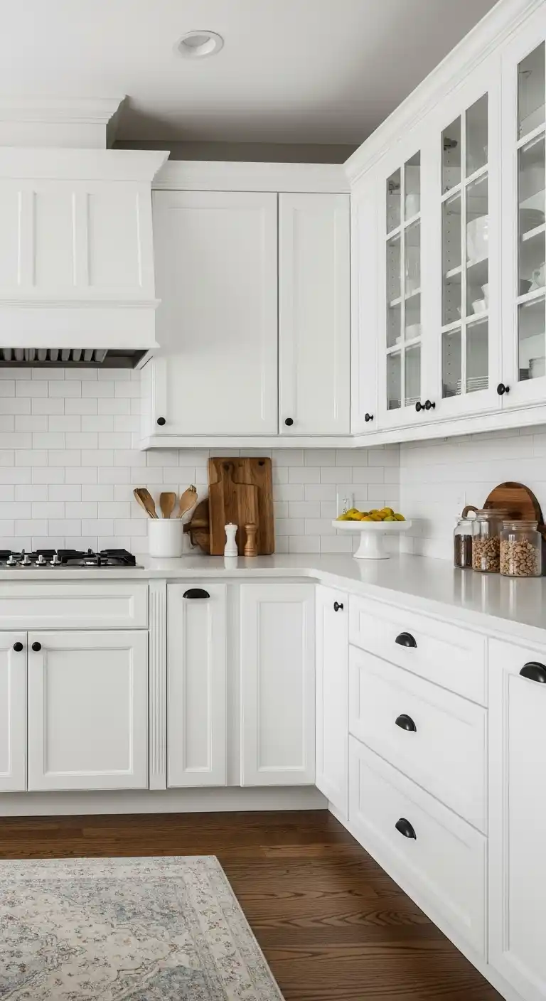 3. Classic White Cabinets For Timeless Elegance
