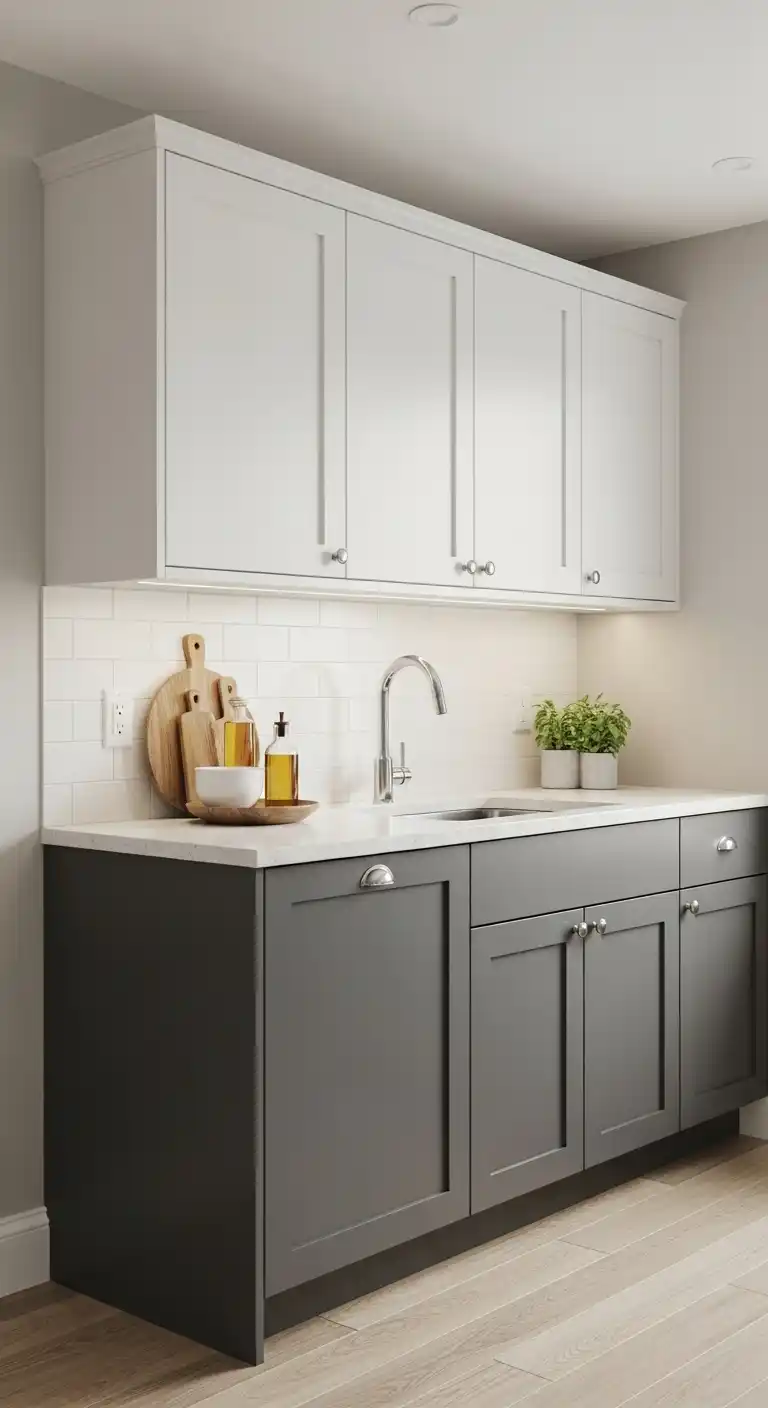 4. Floating Upper Cabinets For Airy Kitchens