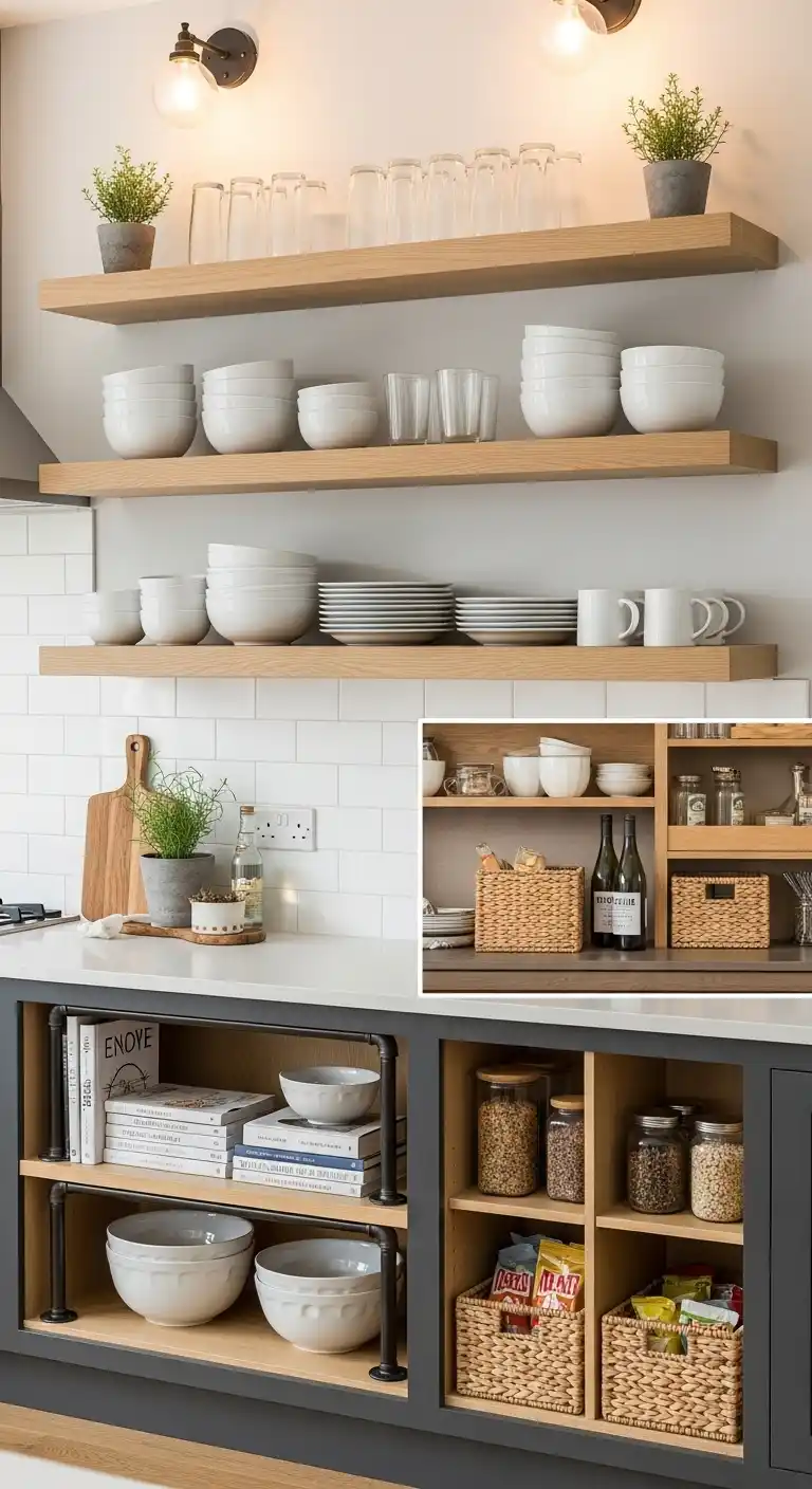 4. Open Shelving Mix