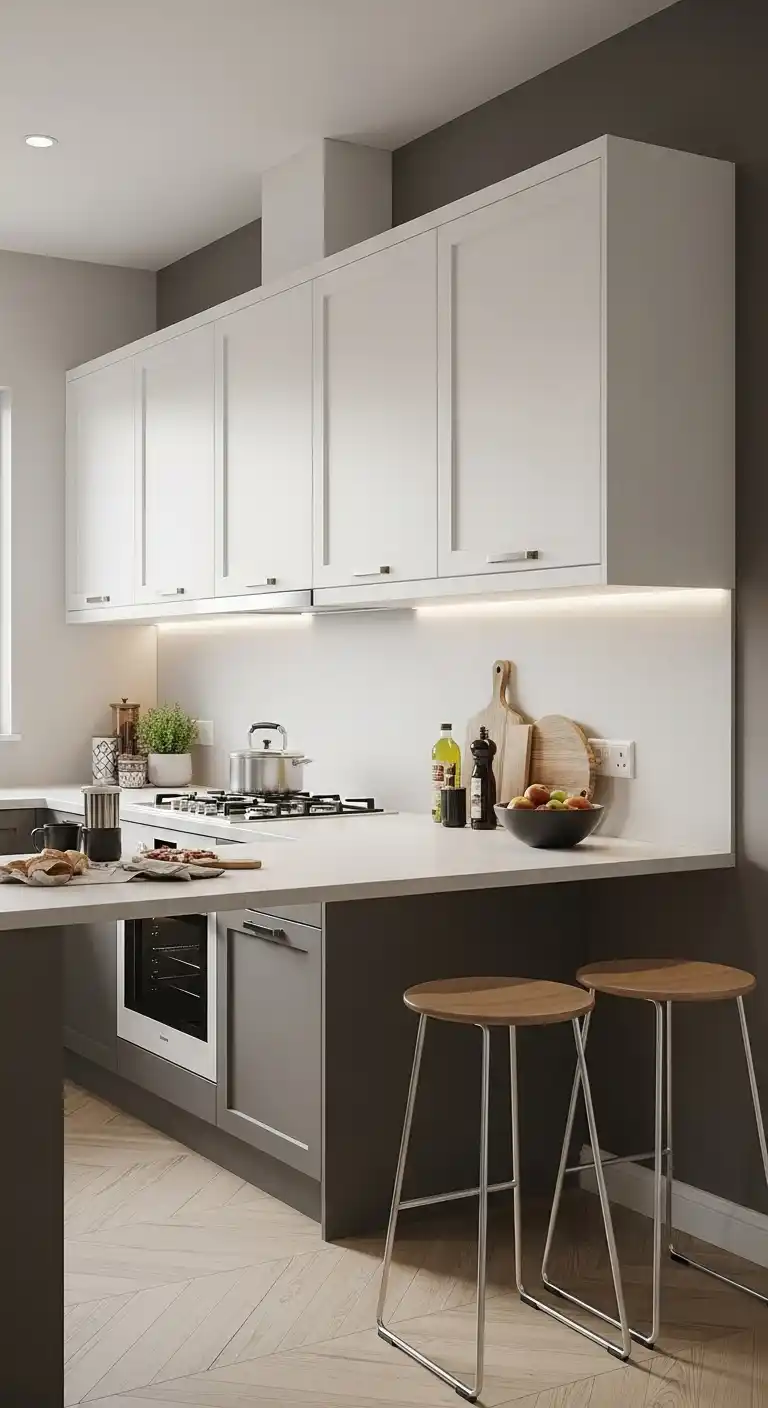 5. Floating Cabinets For A Modern Look