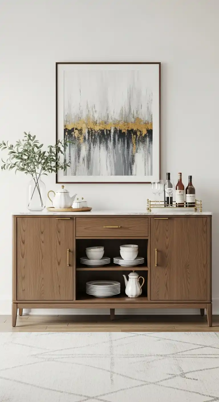 5. Incorporate A Multipurpose Sideboard