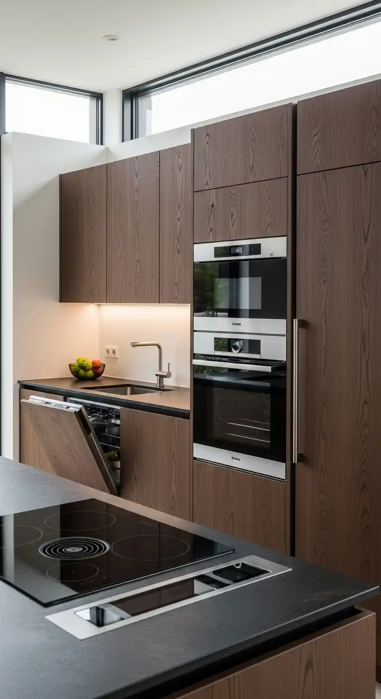 6. Built In Appliances Integrated Into Cabinet Walls