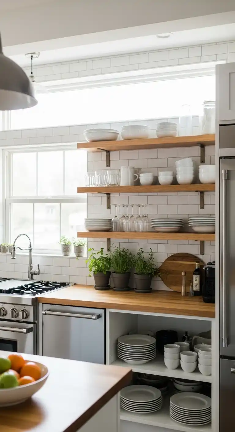 6. Open Shelving For Easy Access