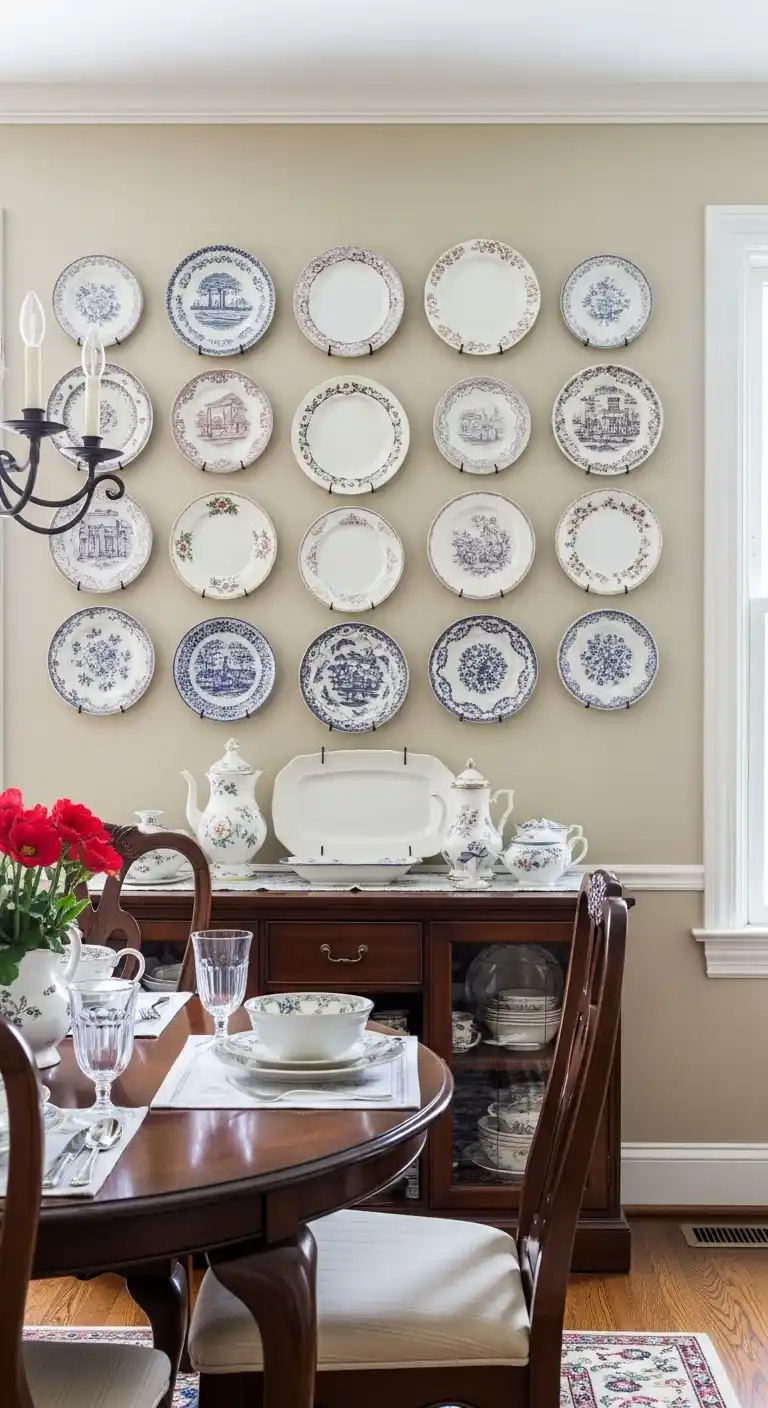 7. Display A Collection Of Plates