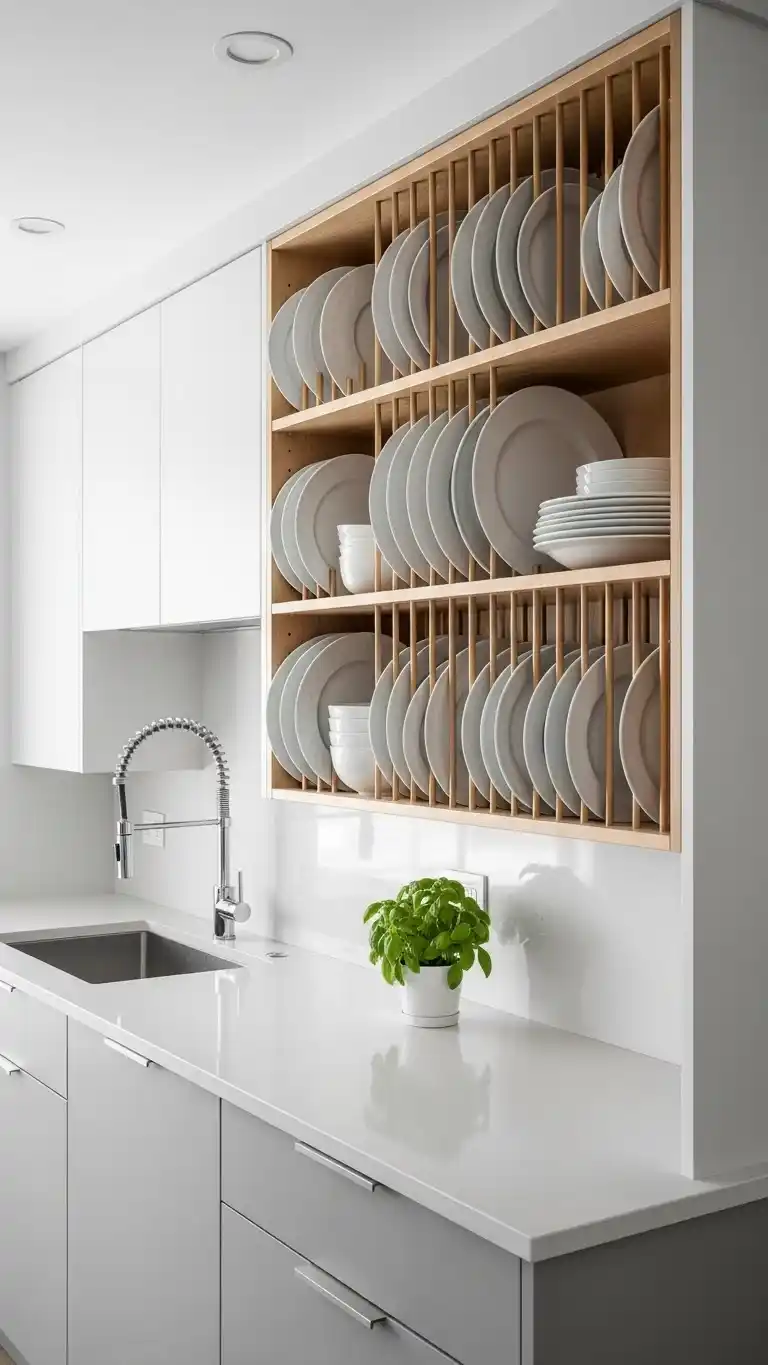 7. Vertical Plate Racks