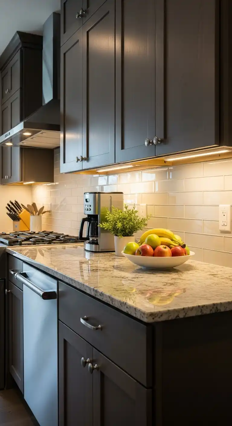 12. Recessed Under Cabinet Lighting For A Built In Look