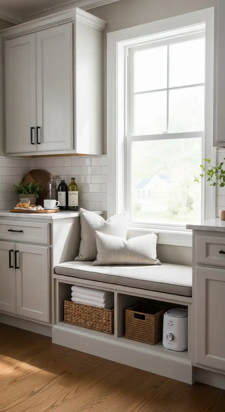 29. Cabinet With Integrated Seating And Storage