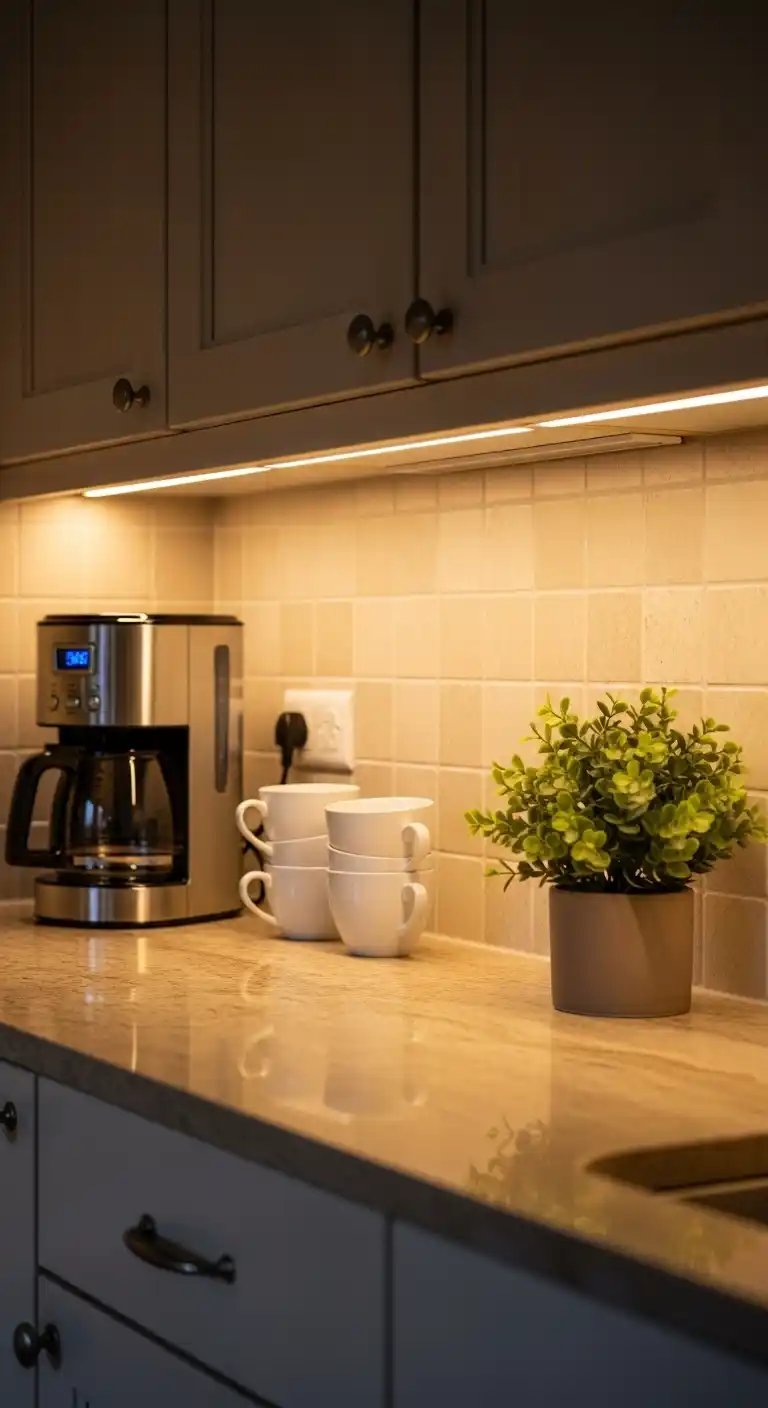 3. Dimmable Under Kitchen Cabinet Lighting For Flexibility