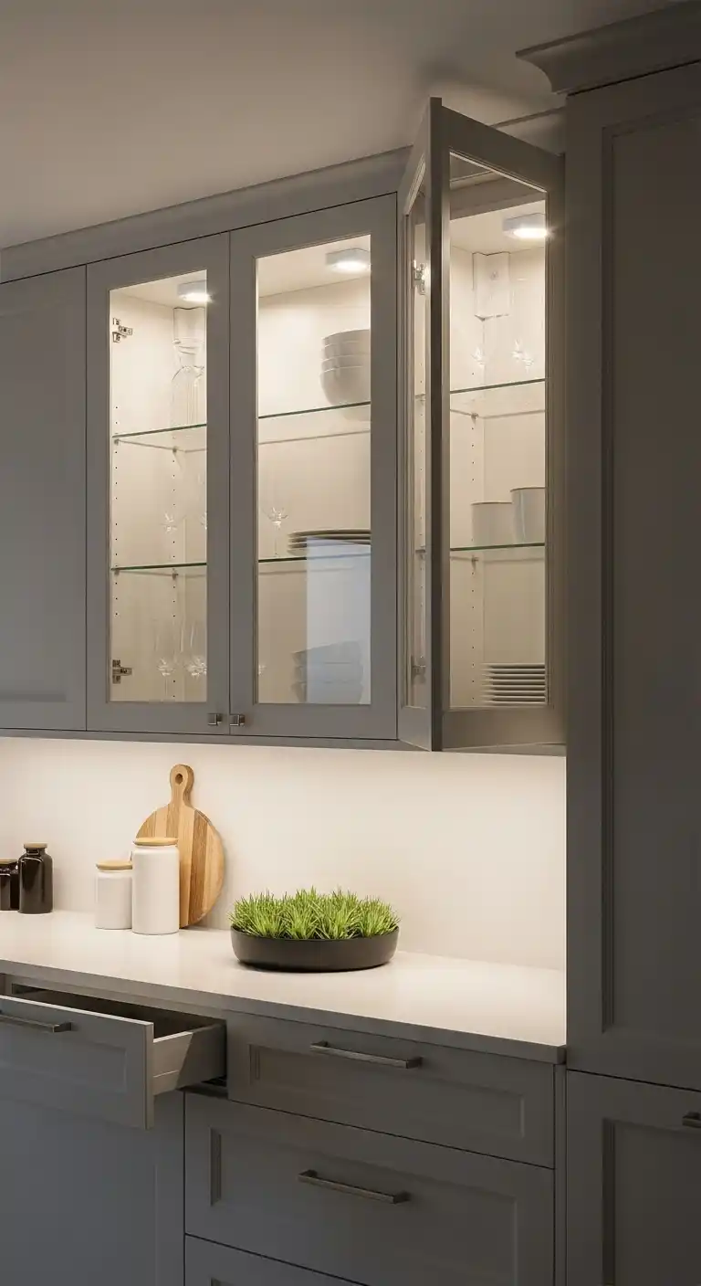 4. Integrated Cabinet Lighting For A High End Touch