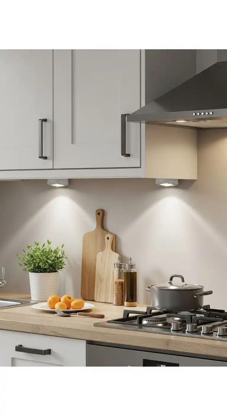 5. Puck Lights For Targeted Countertop Illumination