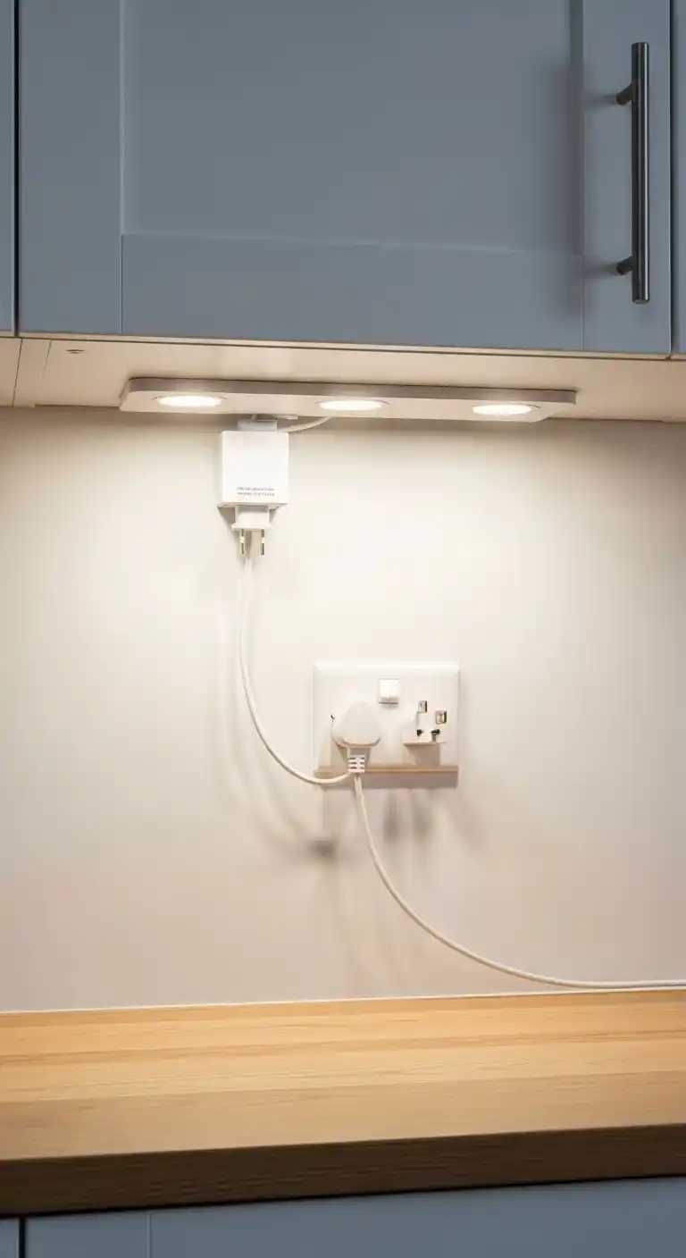 9. Plug In Under Kitchen Cabinet Lighting For Easy Installation