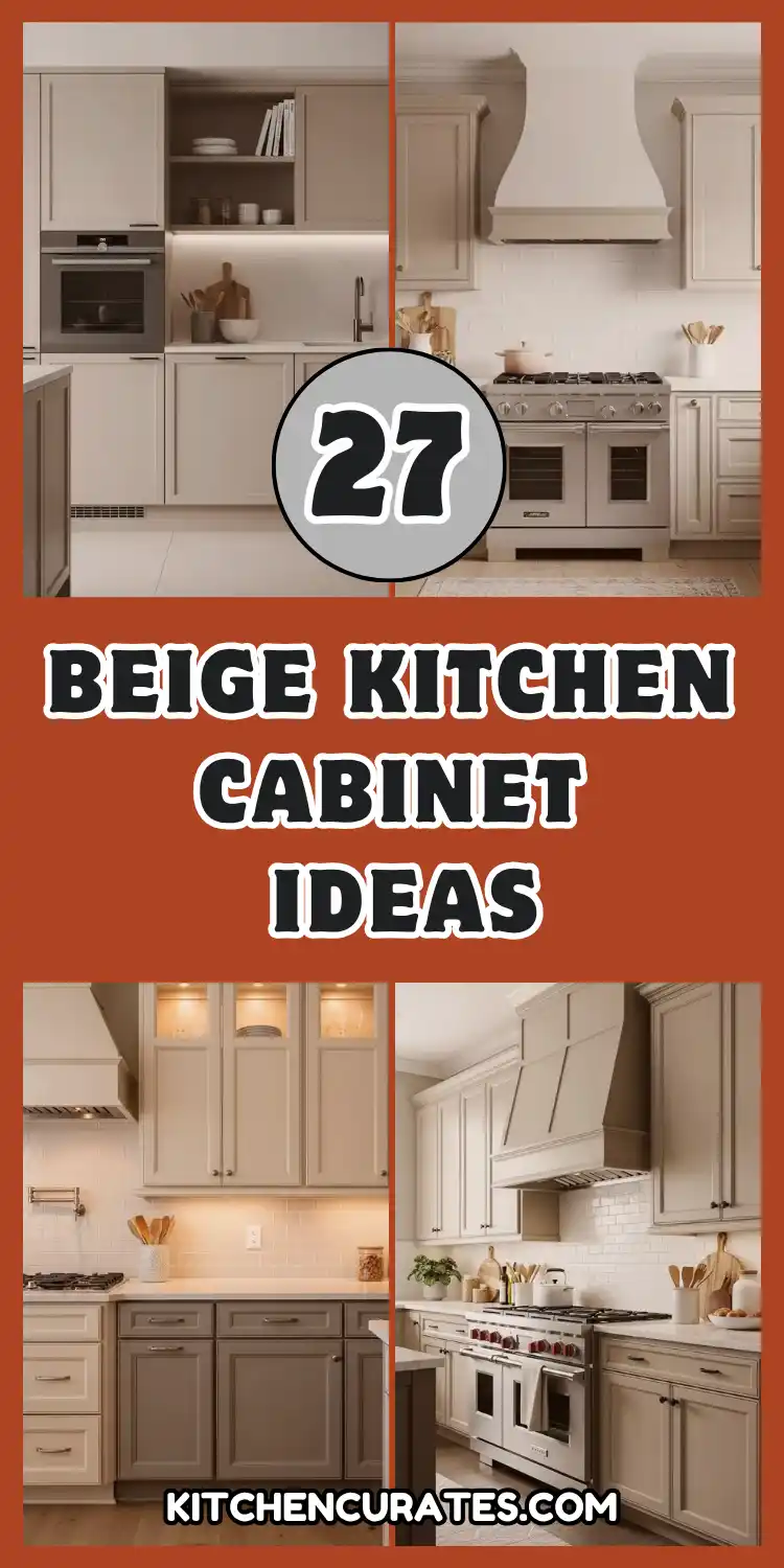 Beige Kitchen Cabinet