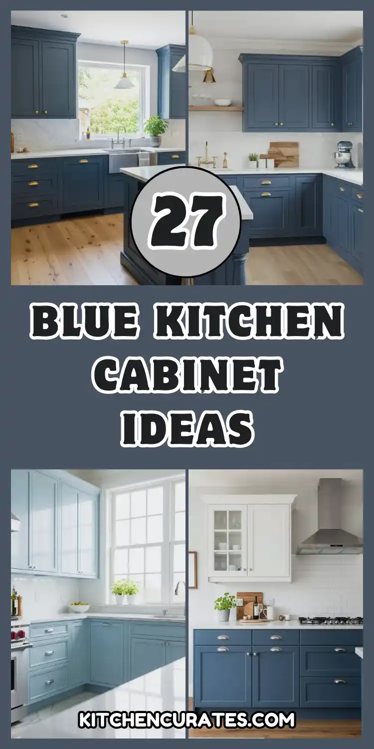 Blue Kitchen Cabinet