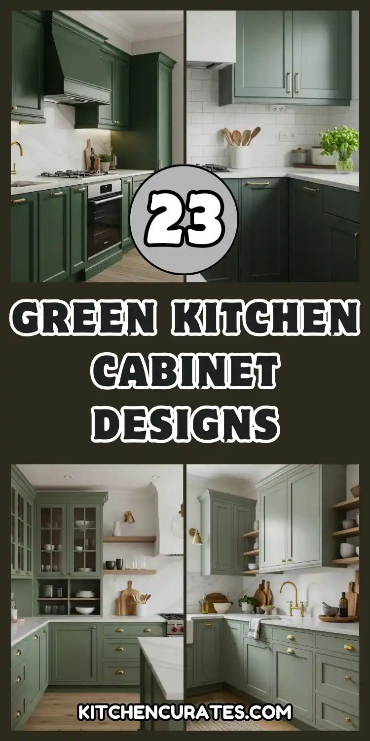 Green Kitchen Cabinet Designs