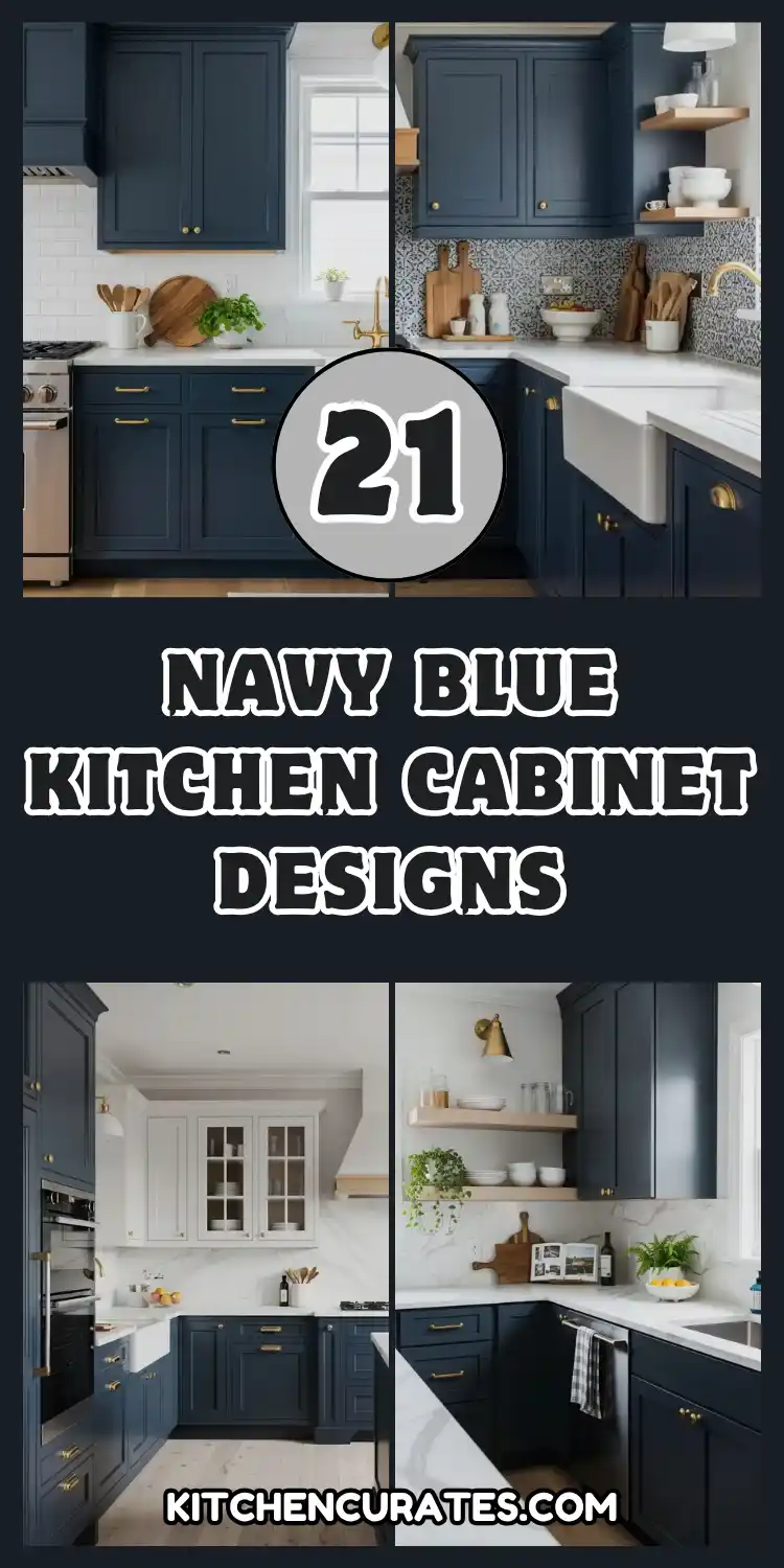 Navy Blue Kitchen Cabinet Designs