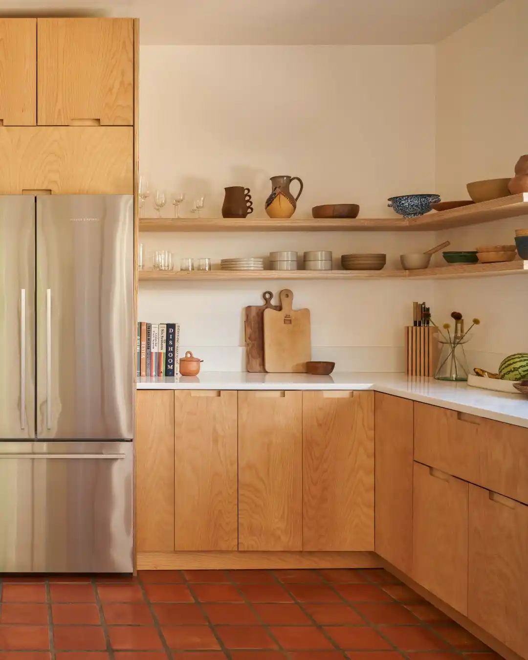 Minimalist Wood Cabinets