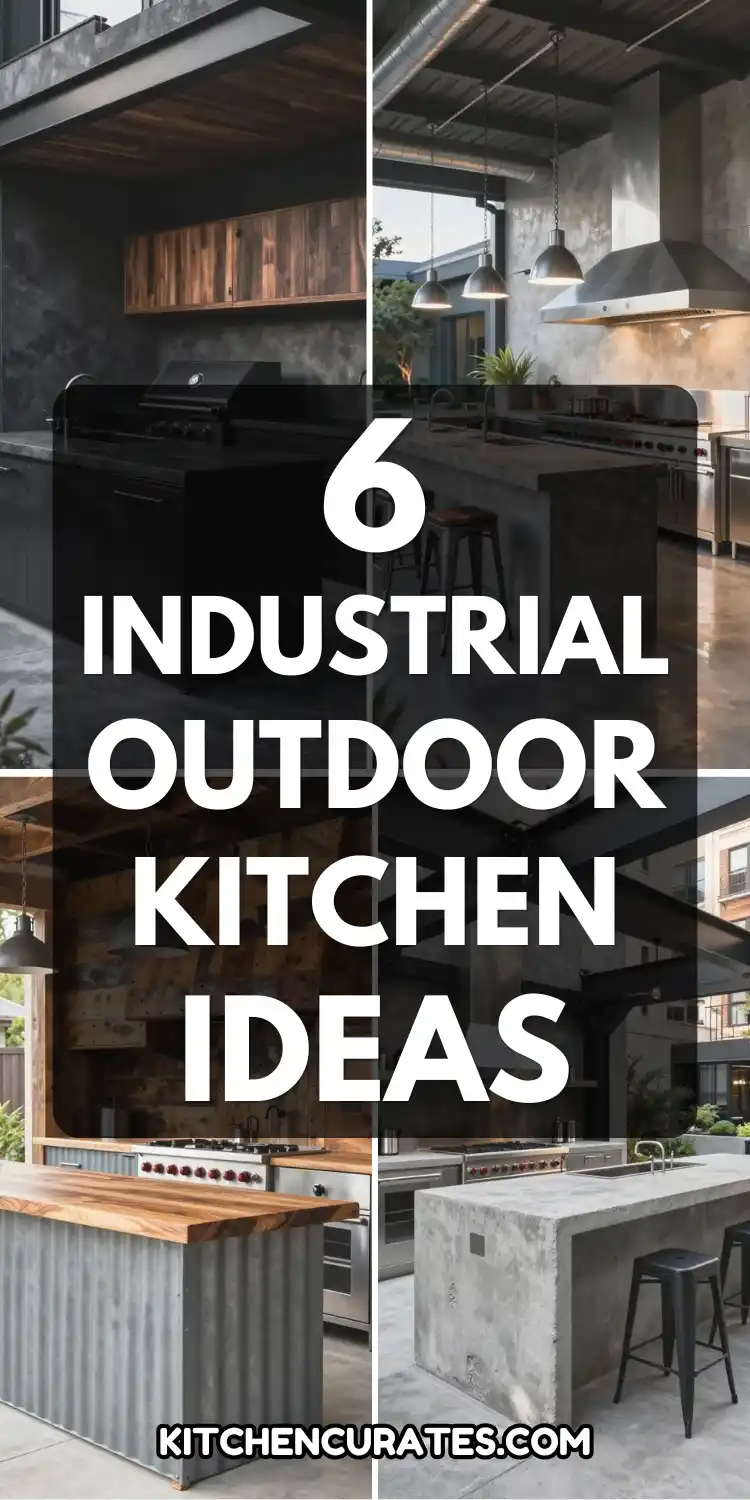 6 Industrial Outdoor Kitchen Ideas
