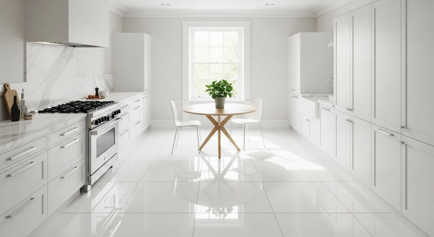 White Kitchen Flooring Ideas To Transform Your Space