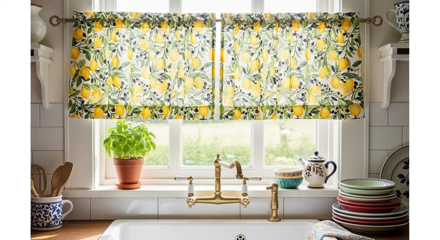 23 Charming Kitchen Curtain Ideas Above Sink for Any Style