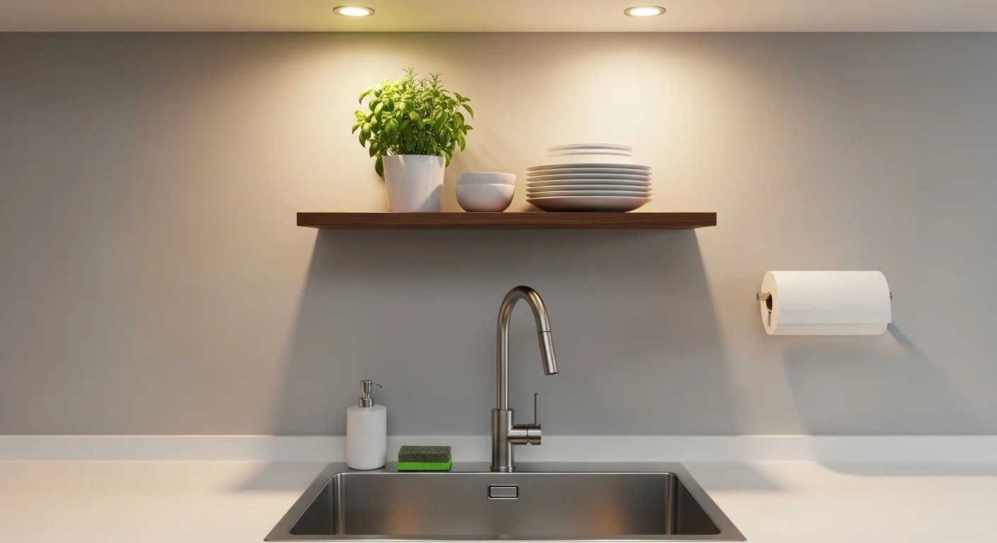 25 Clever Kitchen Sink No Window Ideas for Small Spaces