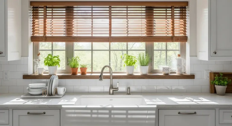 25 Kitchen Blinds Ideas Above Sink to Brighten Your Space