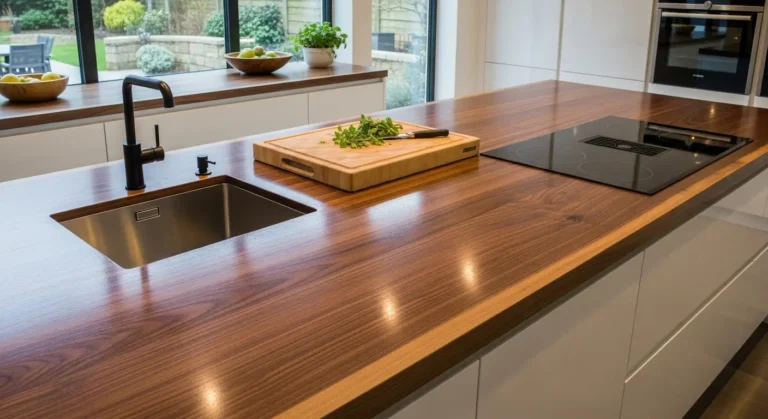 25 Stunning Wood Slab Kitchen Countertops for Modern Homes