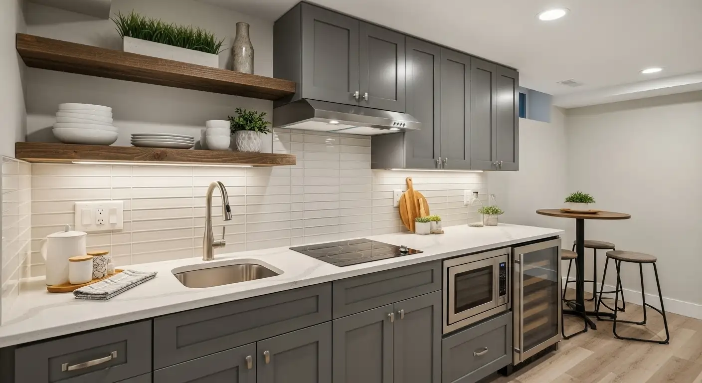 25 Stylish Basement Kitchenette Design Ideas on a Budget