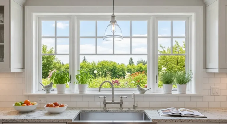 27 Bright & Stylish Kitchen Windows Above Sink Ideas