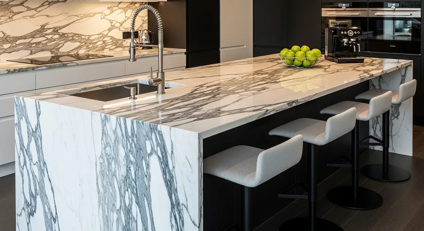 27 Calacatta Marble Kitchen Island Ideas for Every Style