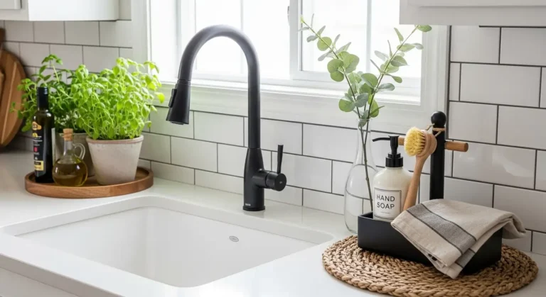 Brighten Your Kitchen Space with Stunning Sink Decor Ideas