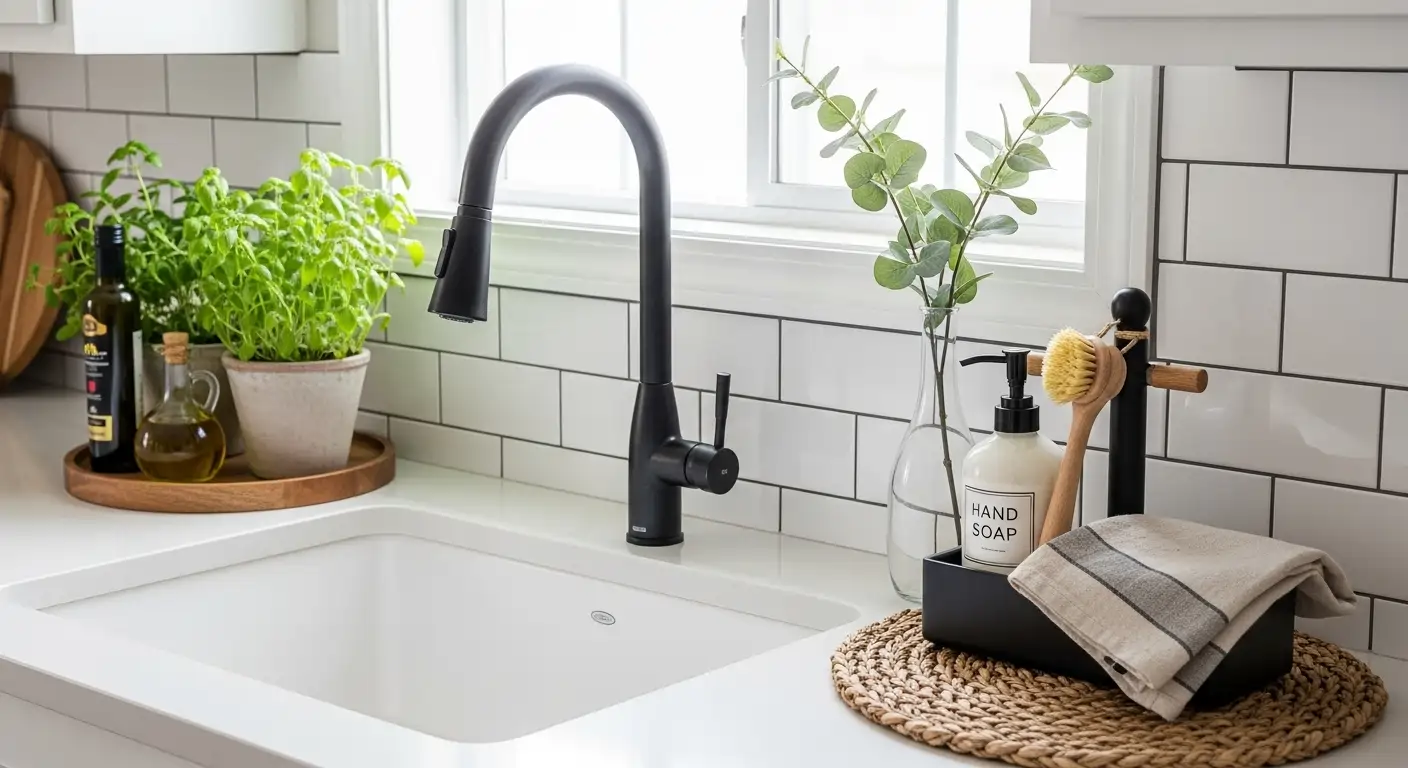 Brighten Your Kitchen Space with Stunning Sink Decor Ideas