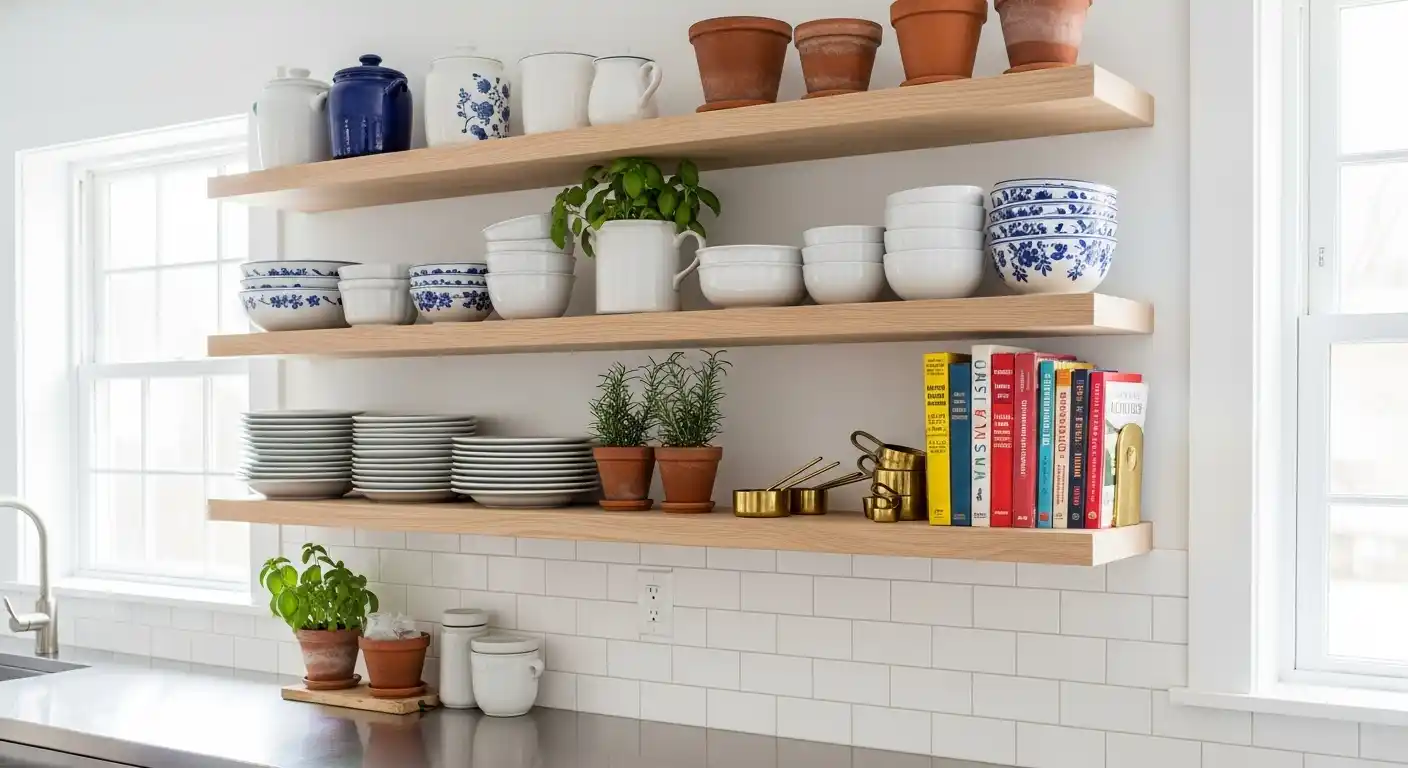 Open Kitchen Shelving Guide