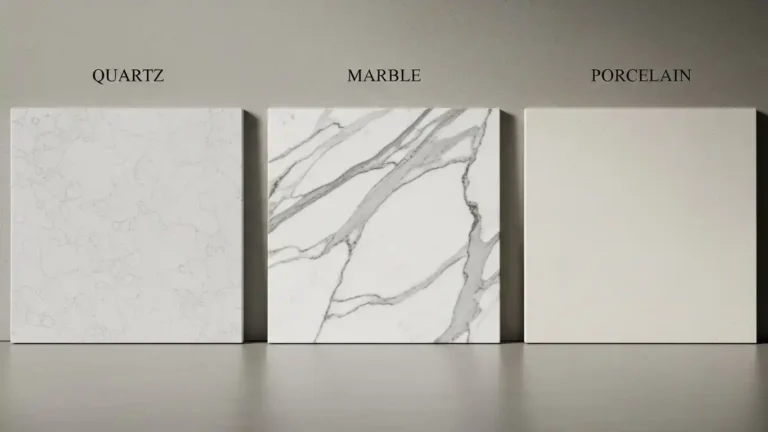 Quartz vs. Marble vs. Porcelain