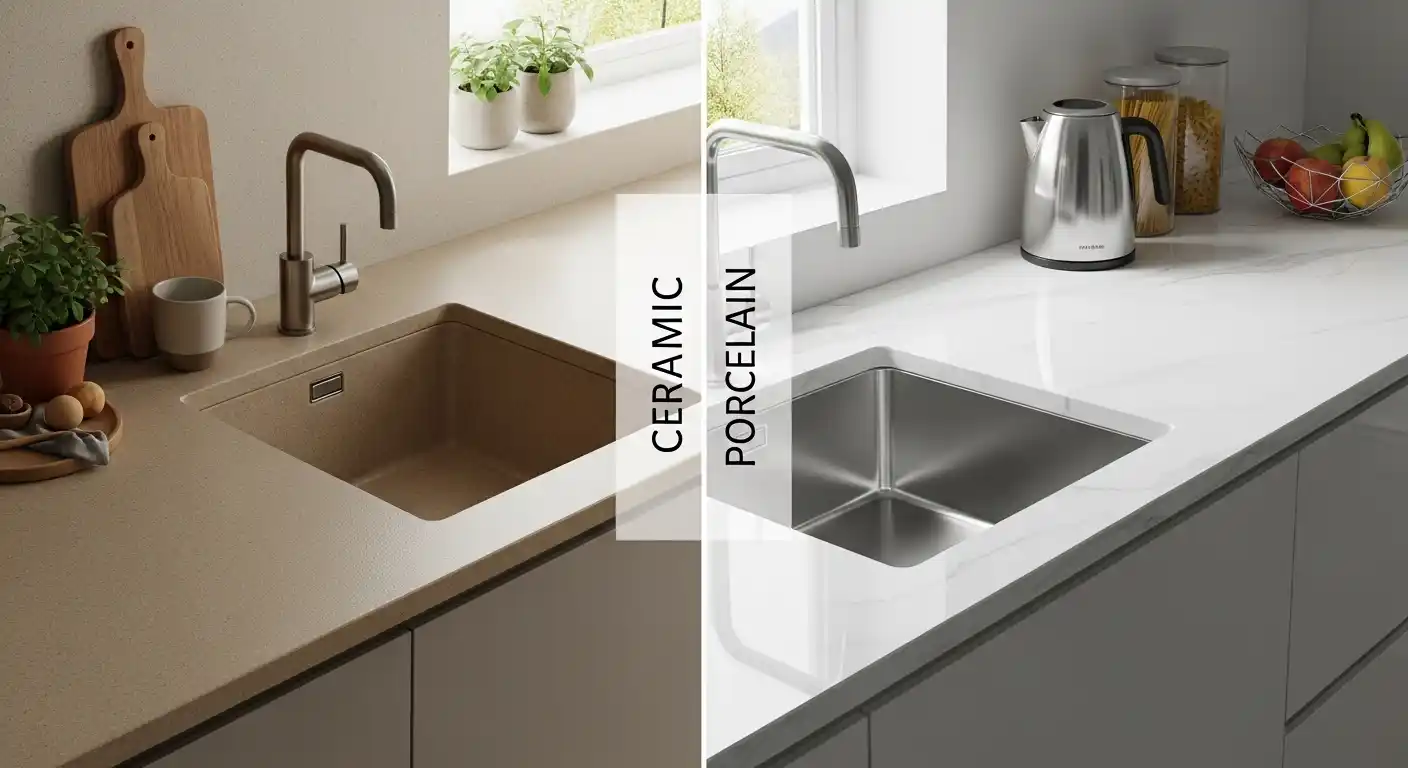 Difference Between Ceramic and Porcelain Worktops