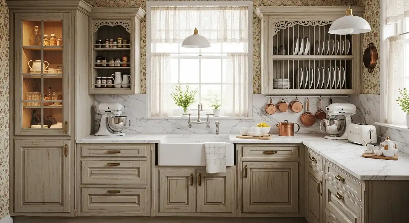 Vintage Kitchen Cabinet Design