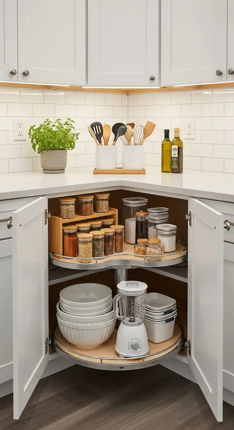 Lazy Susan Turntable Corner