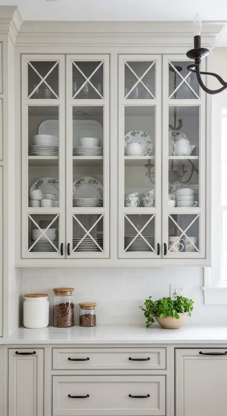 Glass-Lattice Cabinets