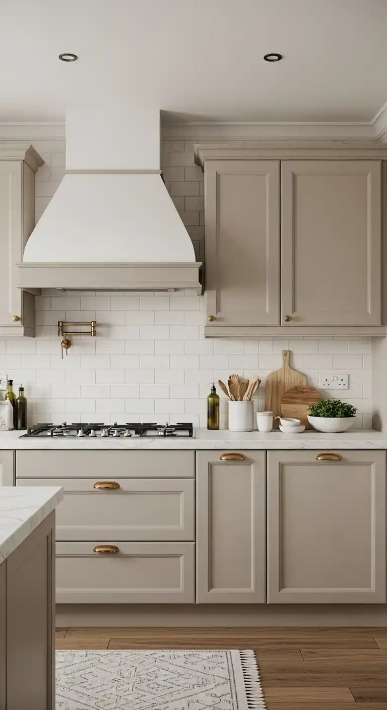 Pale Clay Kitchen Cabinet Neutral Colors