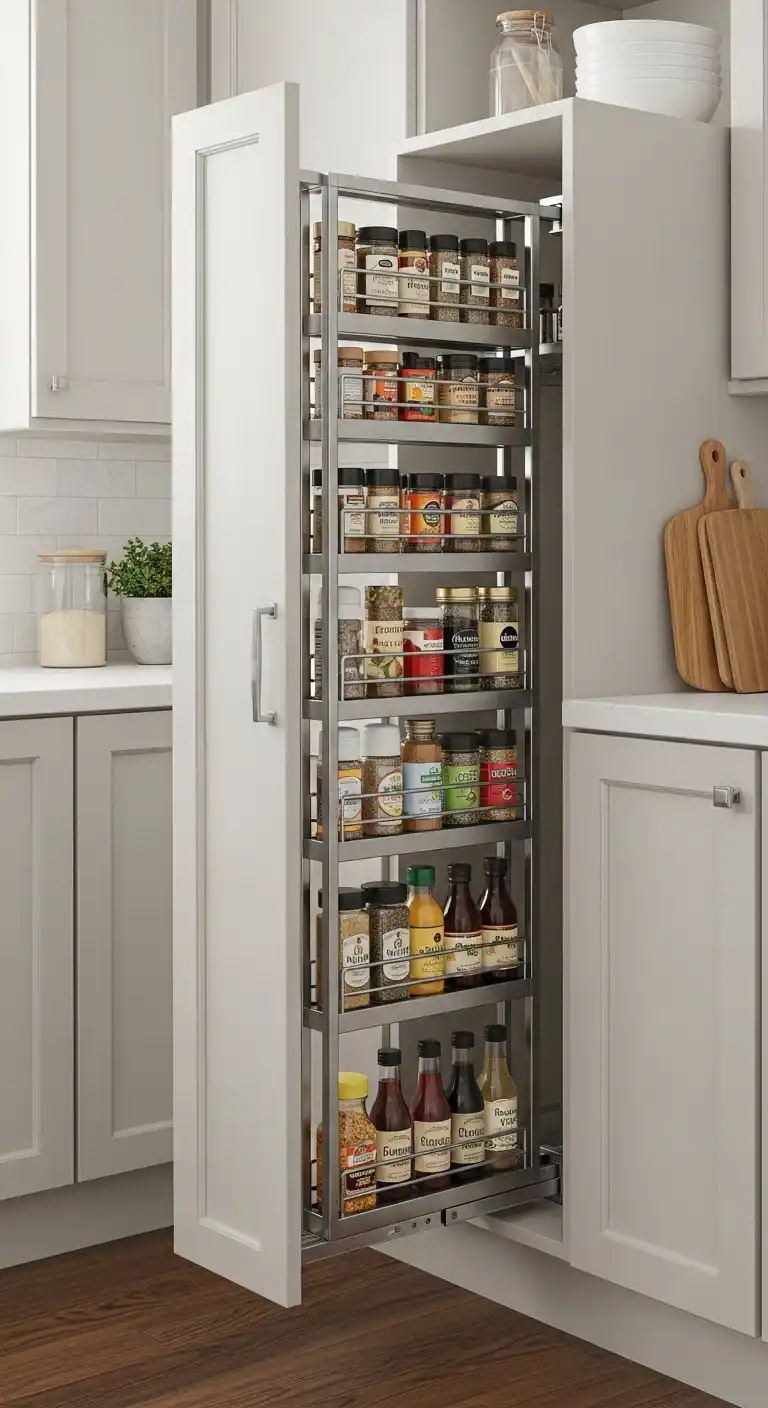 Pull-Out Spice Rack