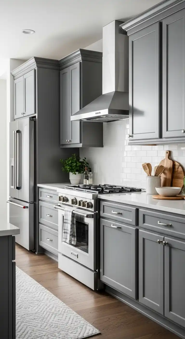 Cool Gray Cabinets for Sleek Interiors