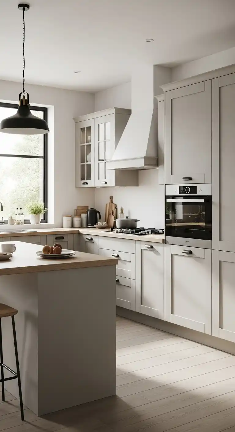 Light Greige Kitchen Cabinet Neutral Colors