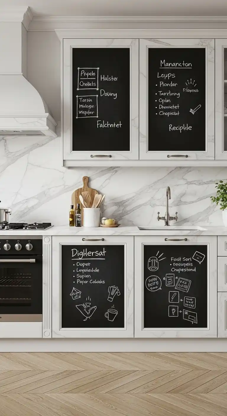 Marble Chalkboard Combination