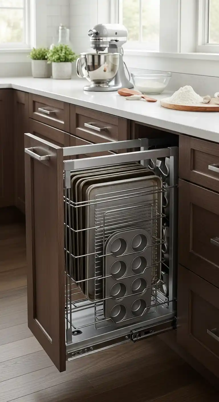 Pull-Out Baking Sheet Organizer