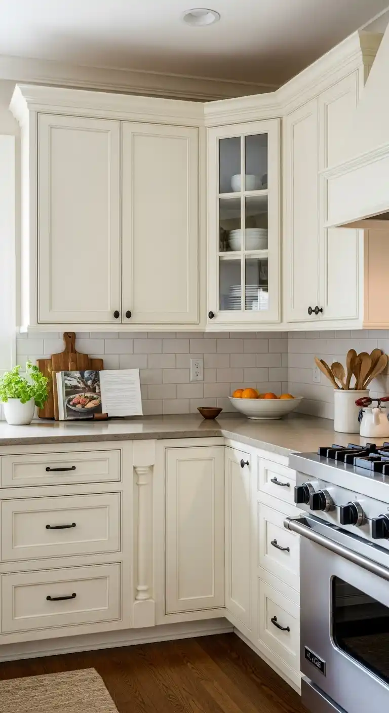 Creamy Off-White Kitchen Cabinet Neutral Colors