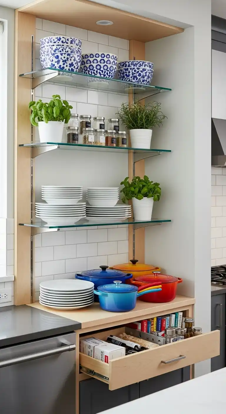 Tiered Shelving for Maximum Visibility