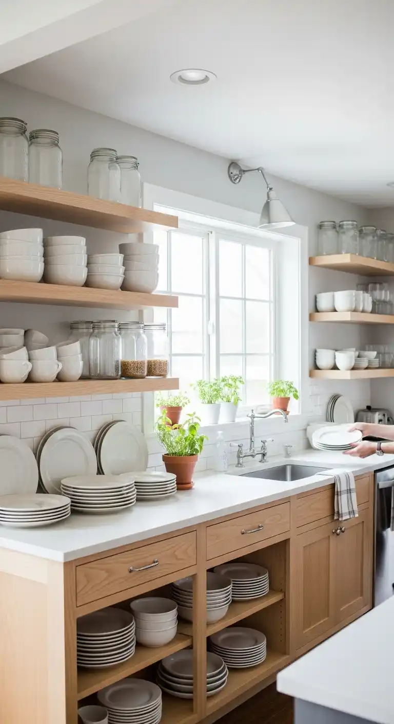 Open Shelving Cabinet Style
