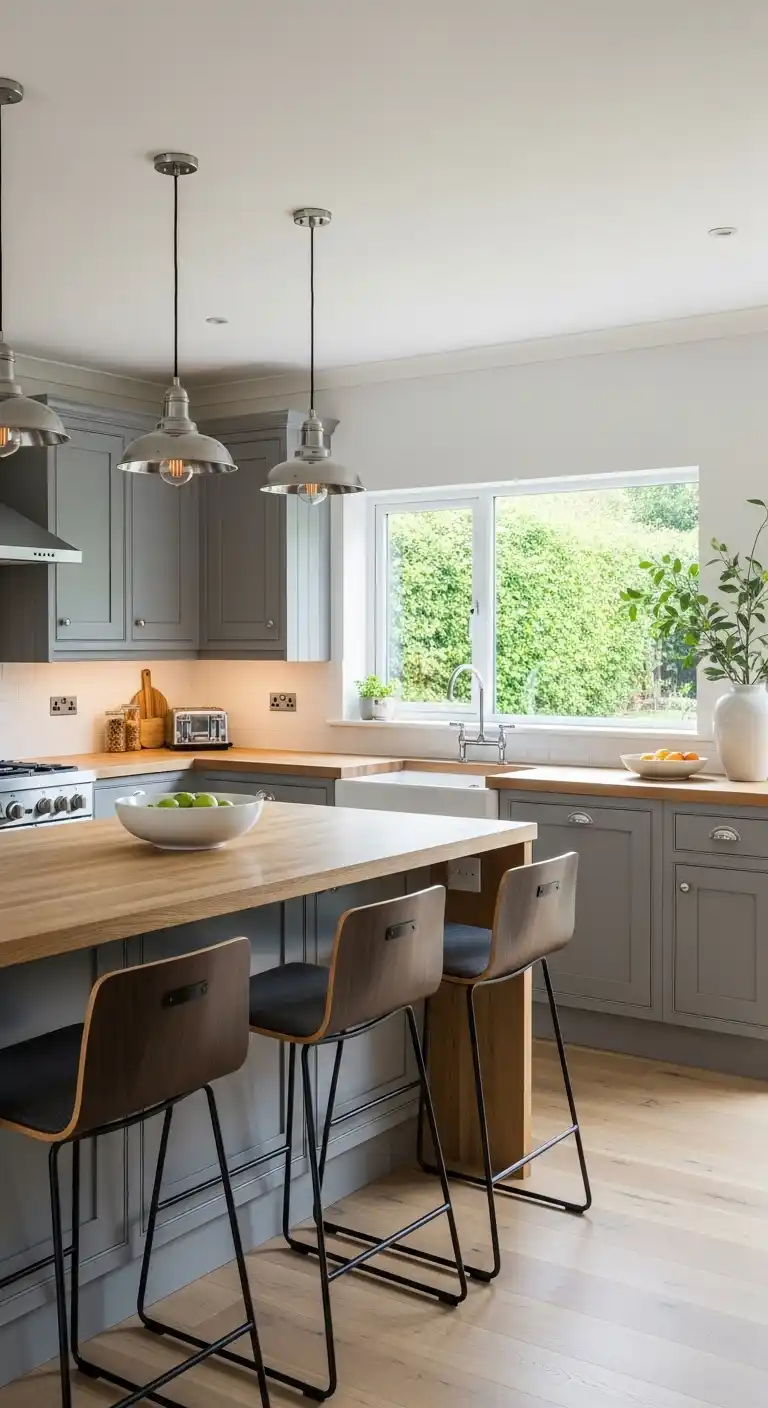 Gray Cabinets with Matte Finishes